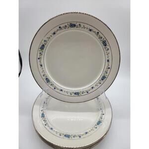 Noritake Ivory China NORMA 7016 5-Dinner Plate 10 5/8"  Set of 5-pc 1960's JAPAN